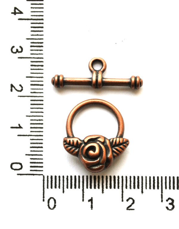 Тоггл "Роза" медный