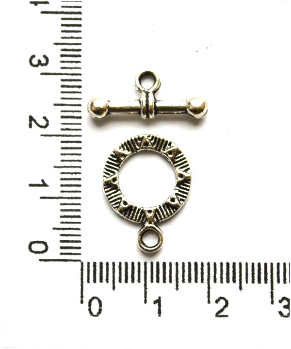 Тоггл "Солнце" серебристый