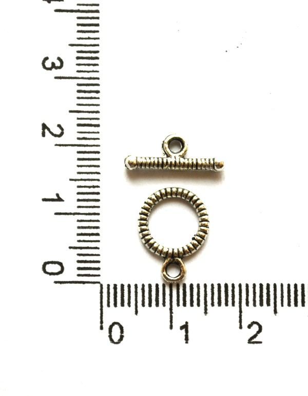 Тоггл "Круг" серебристый