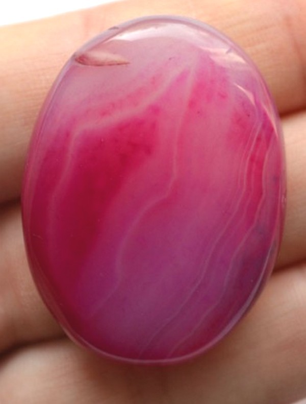 Кабошон из агата, 37х28х7 мм