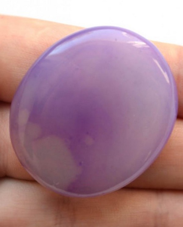 Кабошон из агата, 37х32х8 мм