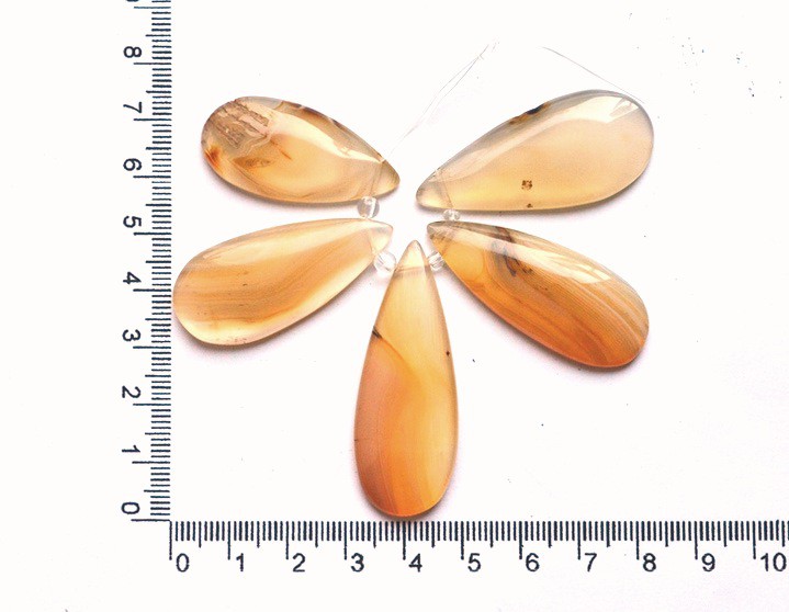 Набор бусин-кабошонов из агата2
