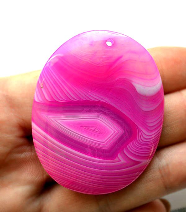 Кулон из агата, 52х37х6 мм