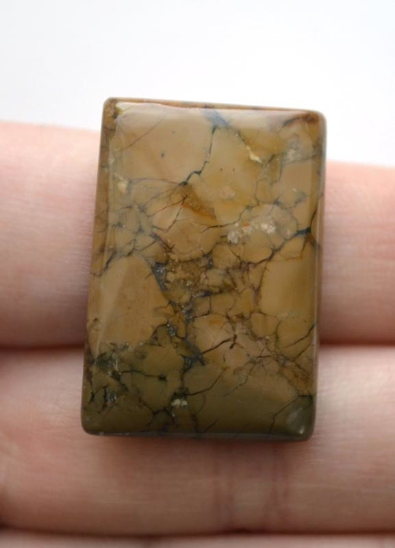 Кабошон из брекчиевой яшмы №2