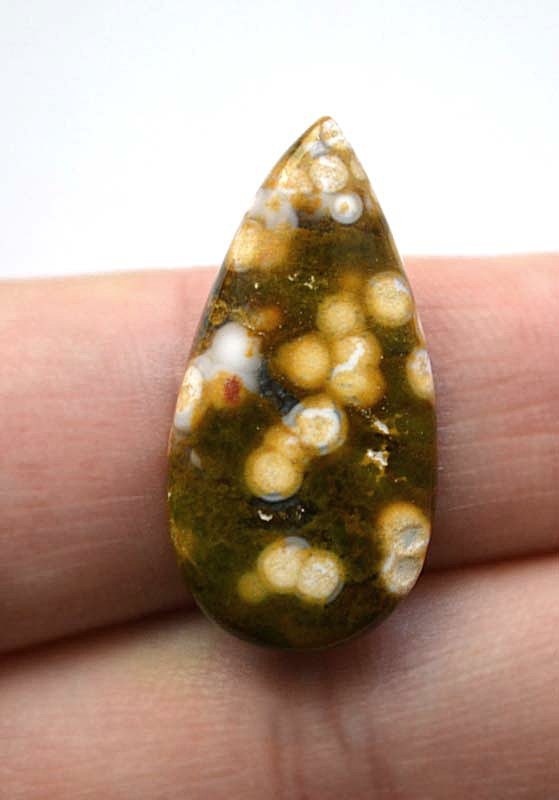 Кабошон из океанической яшмы №5