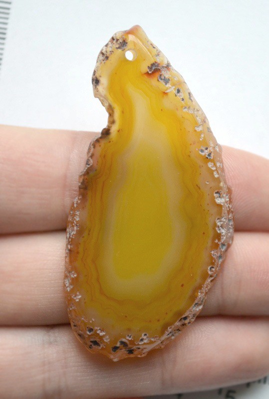 Подвеска из среза агата