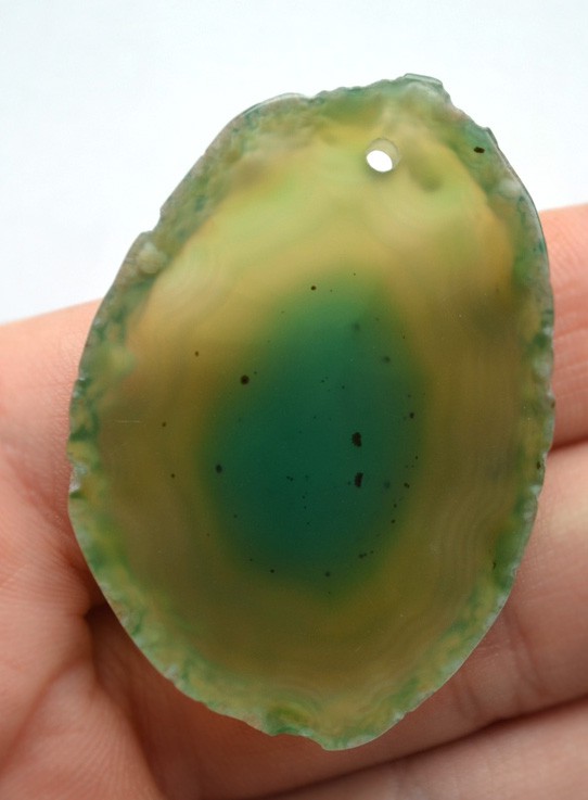 Подвеска из среза агата №4