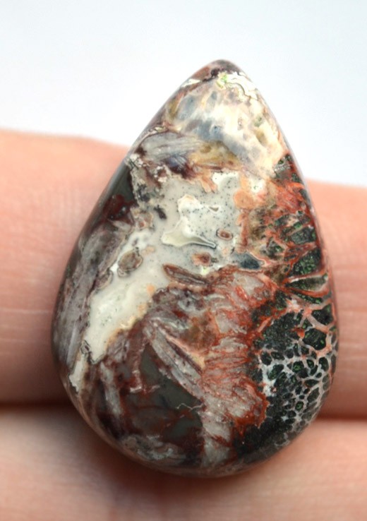 Кабошон из кружевного агата №6