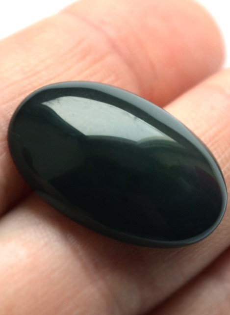 Кабошон из радужного обсидиана №6