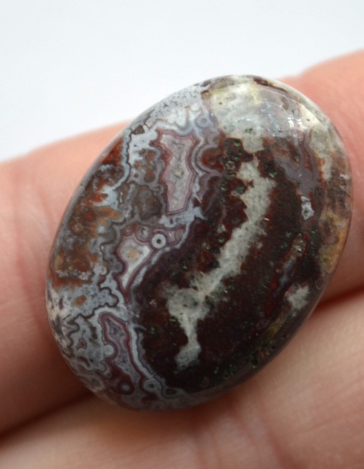 Кабошон из кружевного агата №10