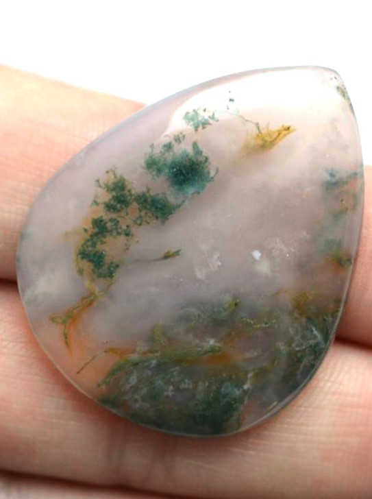 Кабошон из мохового агата №24