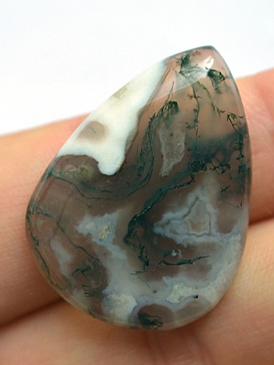 Кабошон из мохового агата №29