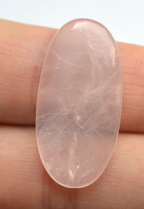 Кабошон из розового кварца №6