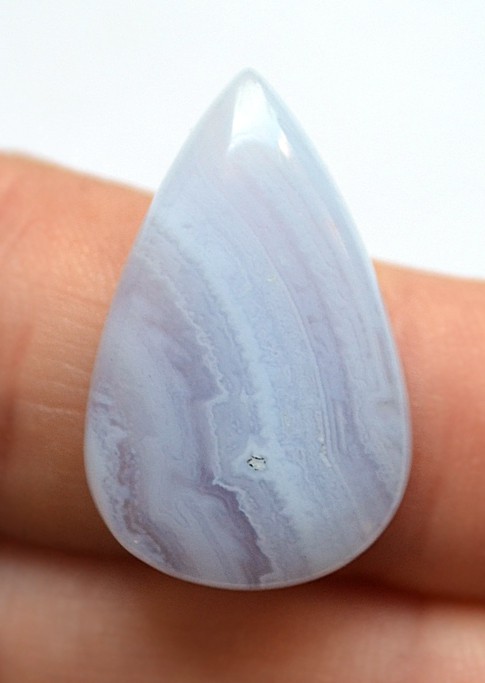 Кабошон из голубого агата №5