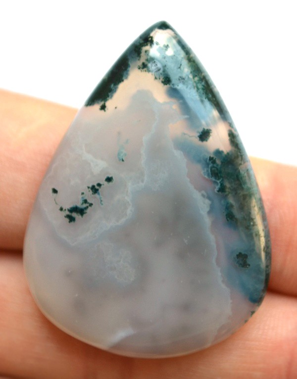 Кабошон из мохового агата №32