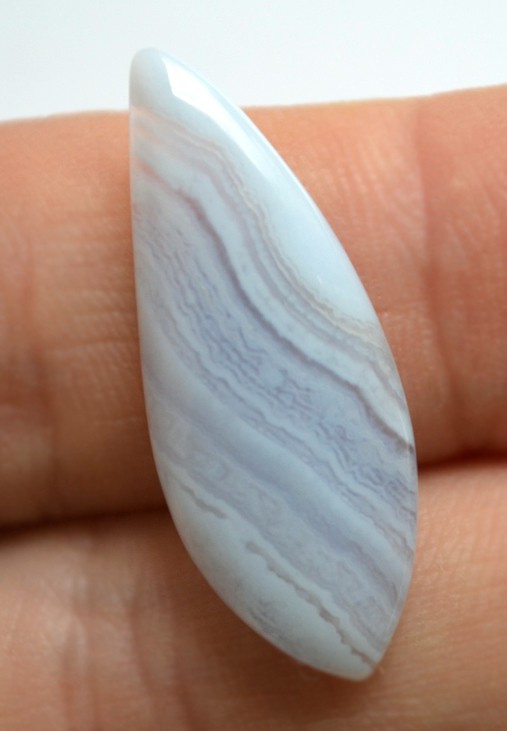 Кабошон из голубого агата №6