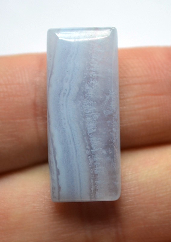 Кабошон из голубого агата №7