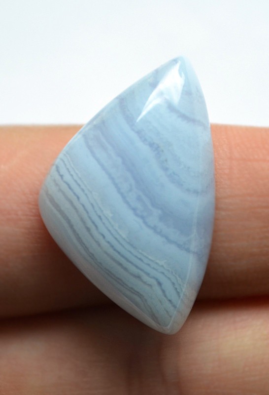 Кабошон из голубого агата №9