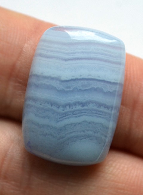 Кабошон из голубого агата №10
