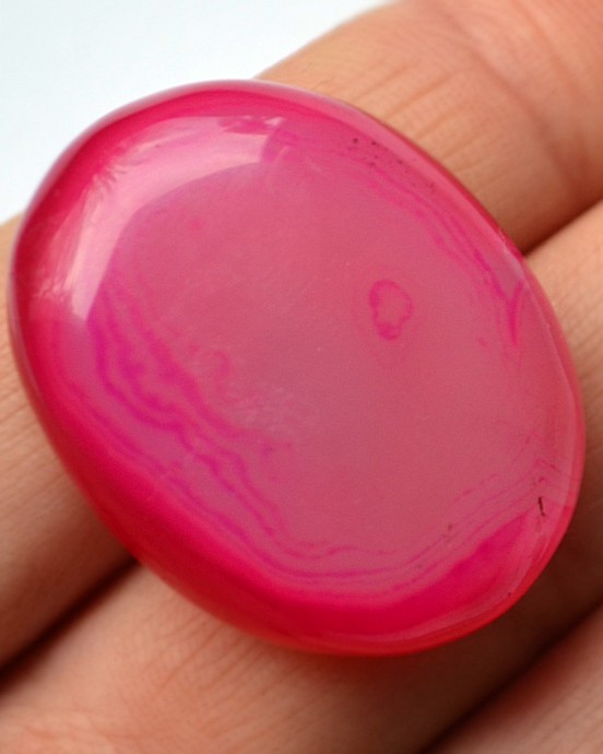 Кабошон из агата, 31x24х8 мм