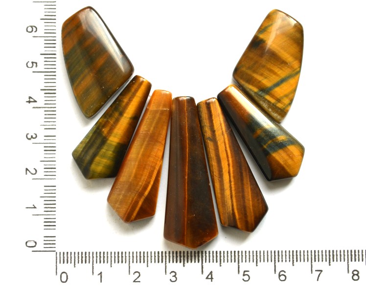 Набор бусин из тигрового глаза (У)