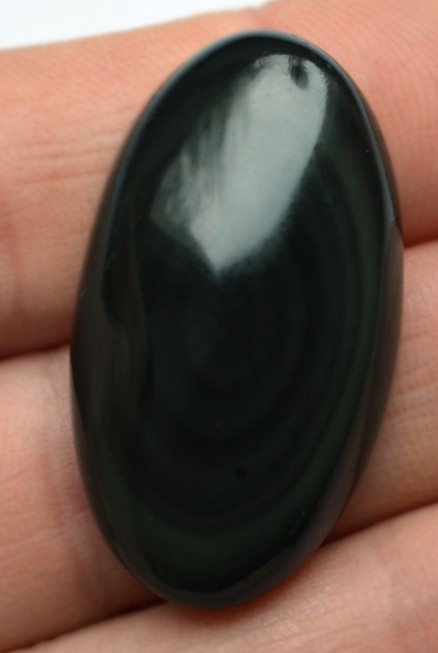 Кабошон из радужного обсидиана №4