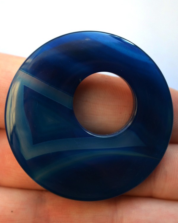 Подвеска из агата, 44х6 мм