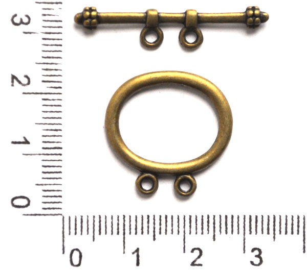 Тоггл "Овал2" бронзовый