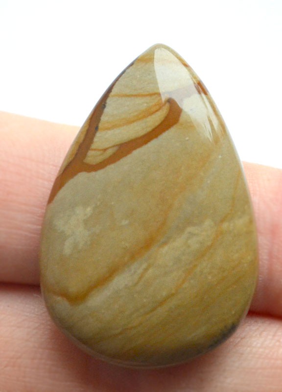 Кабошон из пейзажной яшмы №2