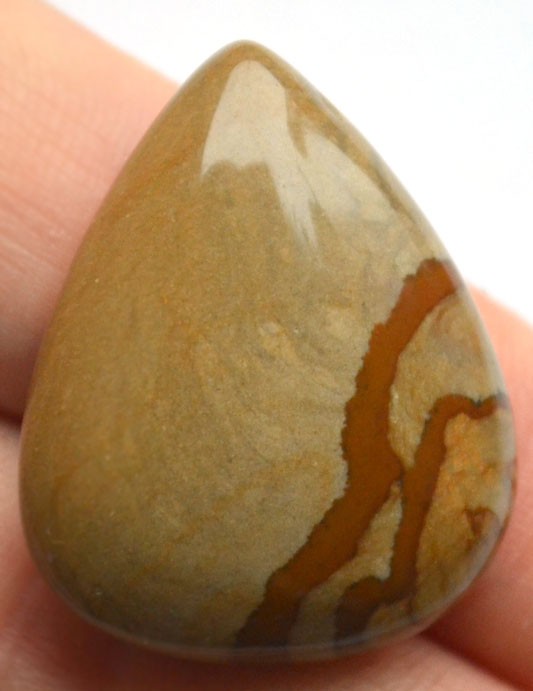 Кабошон из пейзажной яшмы №5