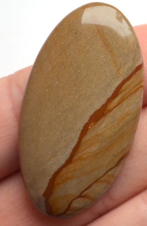 Кабошон из пейзажной яшмы №6