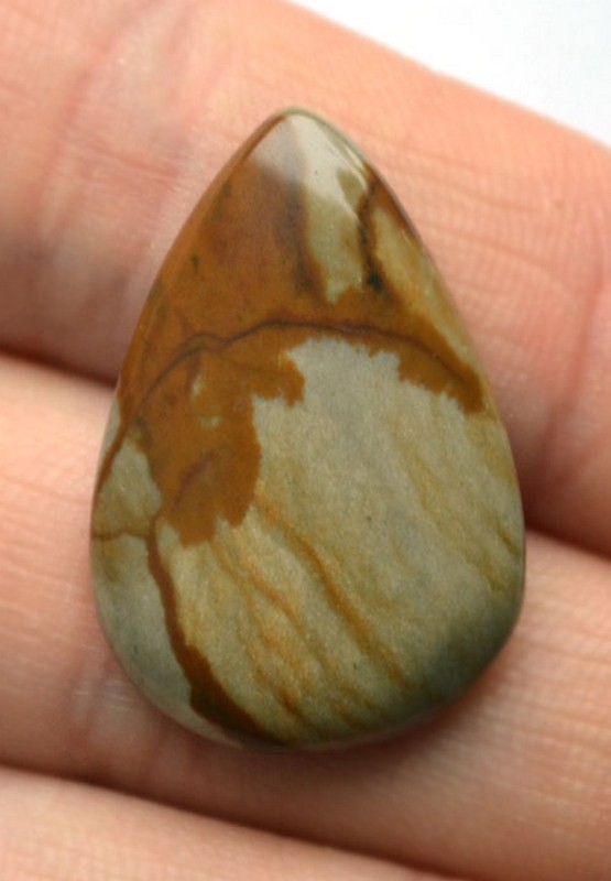 Кабошон из пейзажной яшмы №10