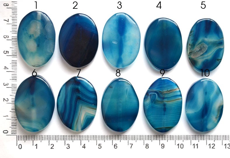 Бусина из синего агата