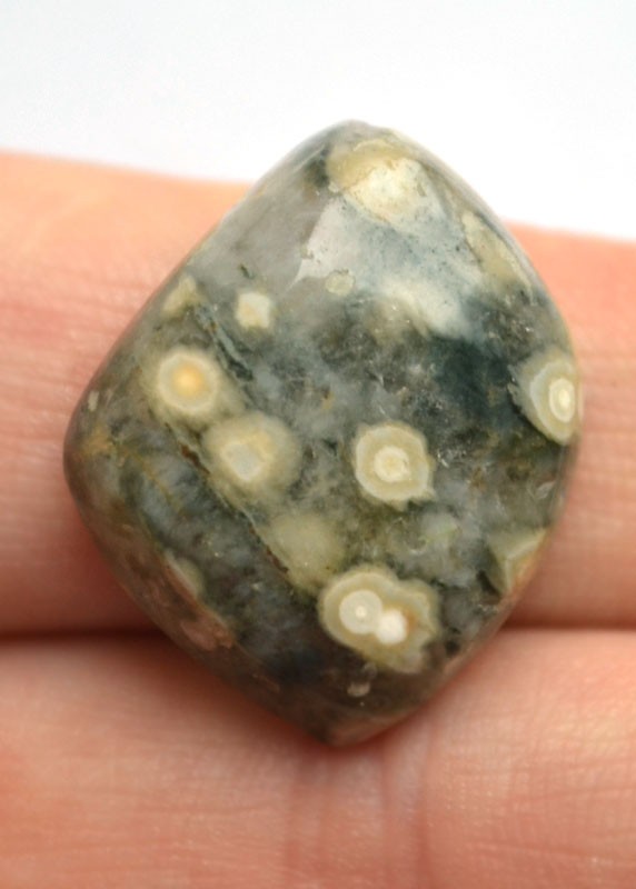 Кабошон из океанической яшмы №22