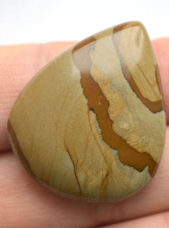 Кабошон из пейзажной яшмы №13