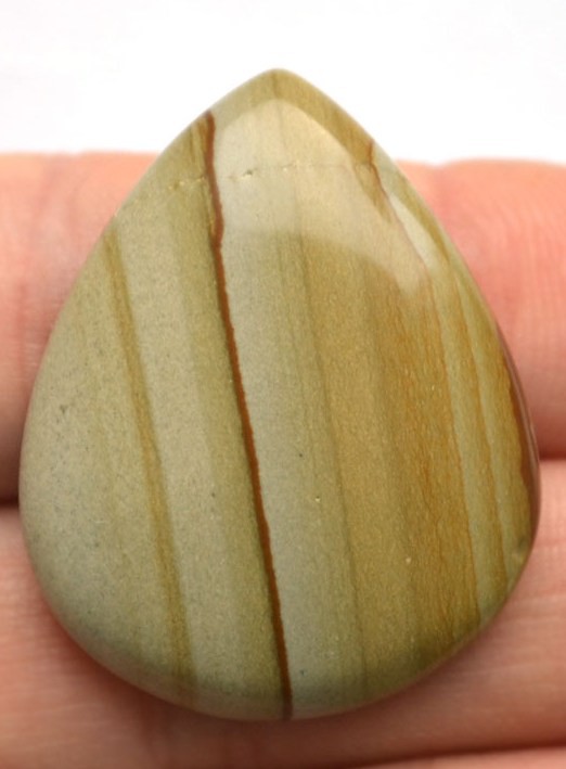 Кабошон из пейзажной яшмы №12