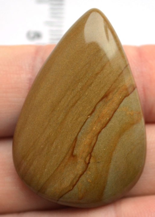 Кабошон из пейзажной яшмы №17