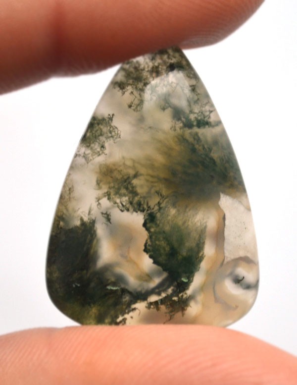 Кабошон из мохового агата №9