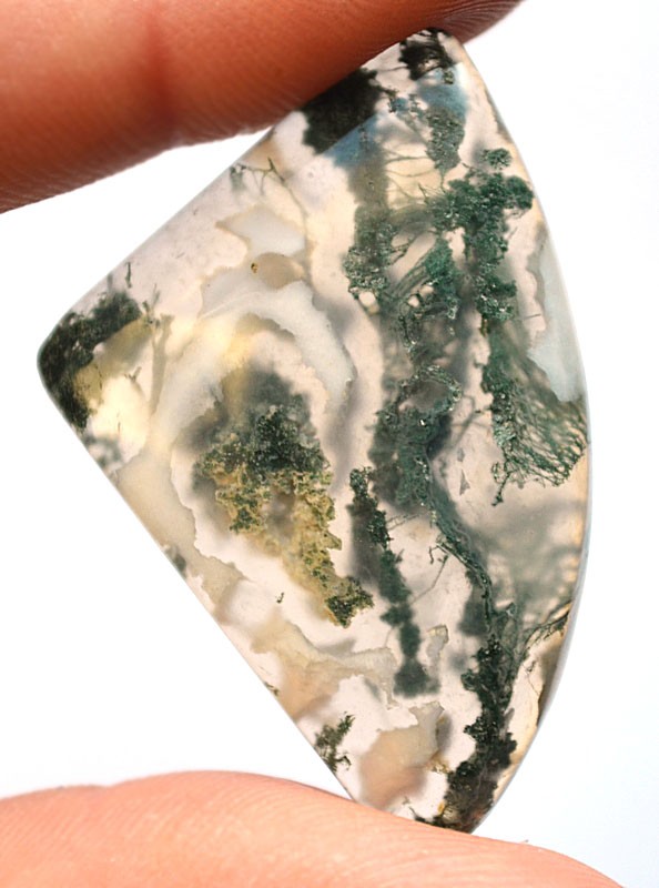 Кабошон из мохового агата №17