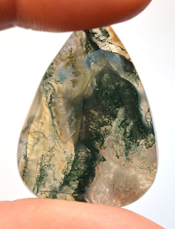 Кабошон из мохового агата №20