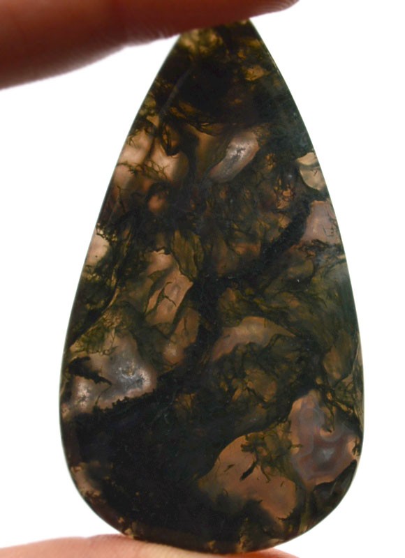 Кабошон из мохового агата №22