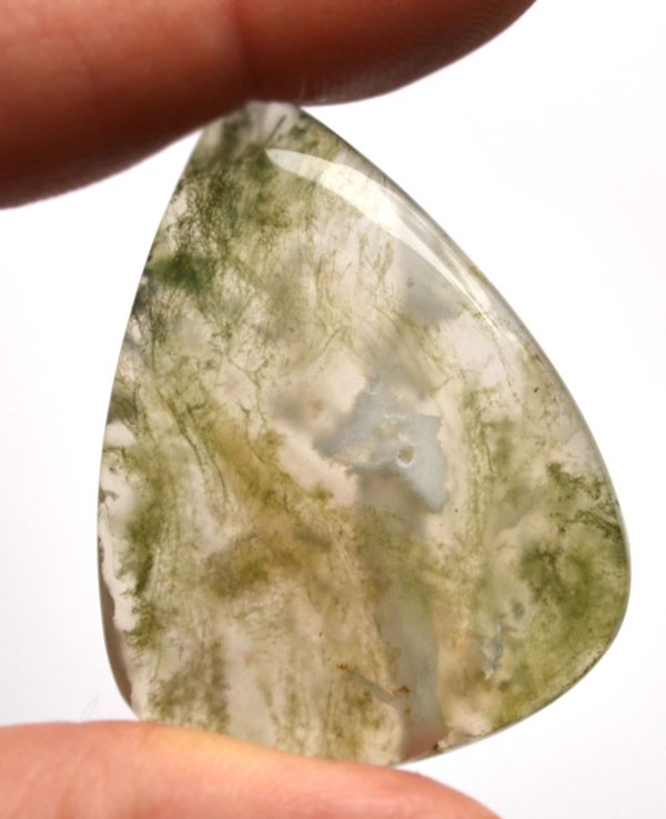 Кабошон из мохового агата №25