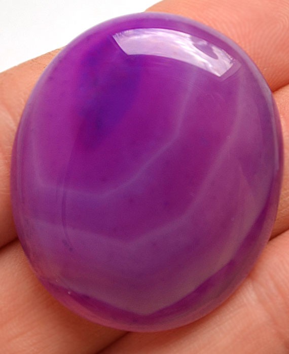 Кабошон из агата, 36x31х6 мм