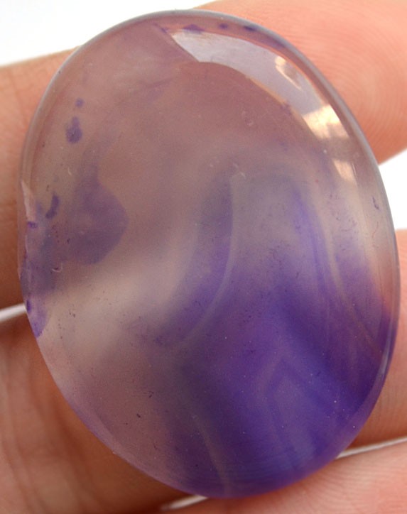 Кабошон из агата, 37x28х5 мм