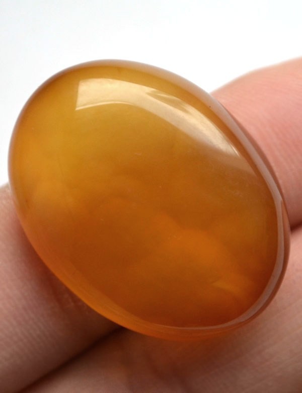 Кабошон из агата, 30x23х7 мм