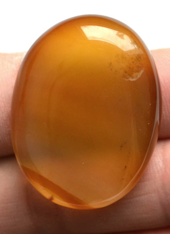 Кабошон из агата, 33x26х6 мм