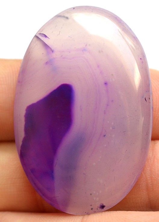 Кабошон из агата, 44x29х6 мм