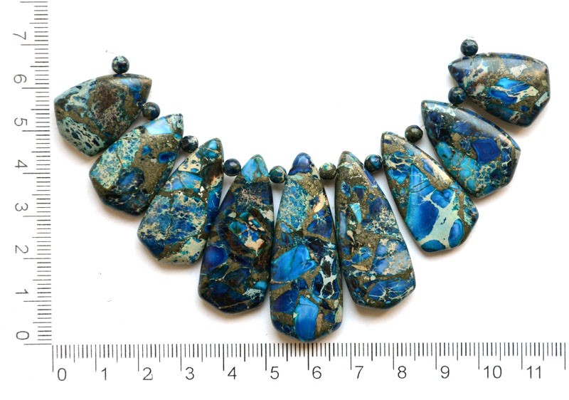 Набор бусин-кабошонов из диккита (СП)