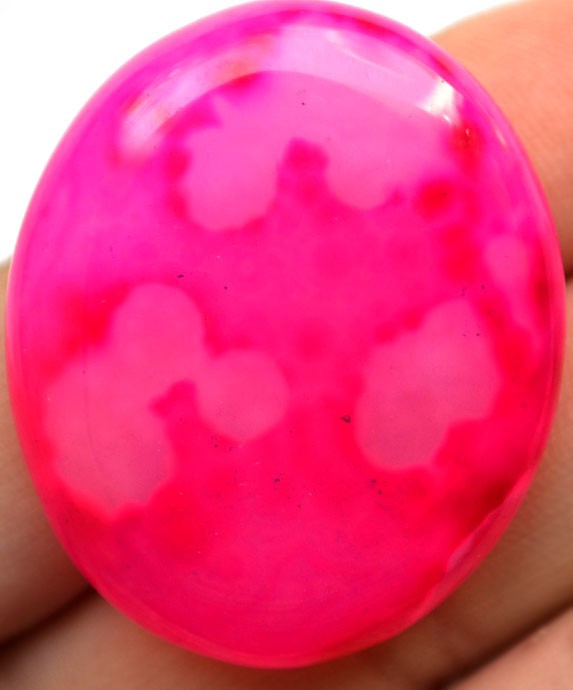 Кабошон из агата, 38x31х6 мм