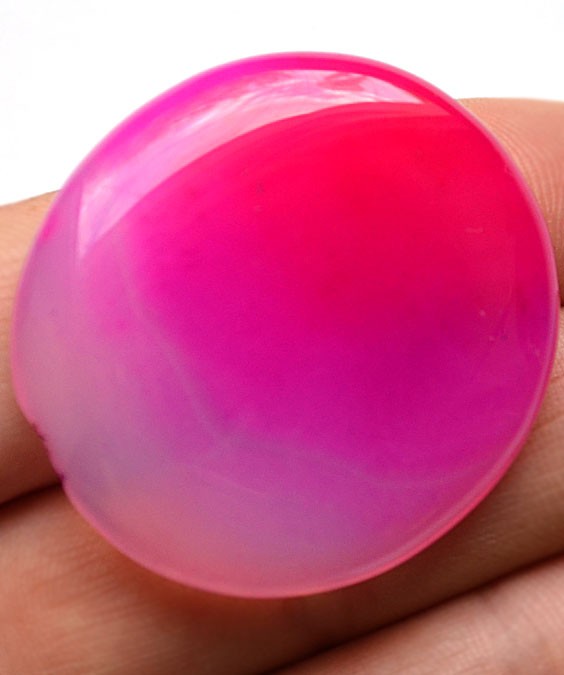 Кабошон из агата, 37x34х5 мм